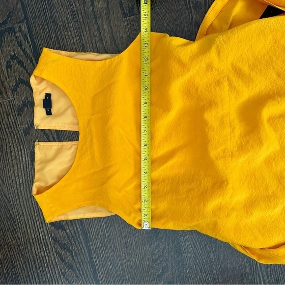 Ann Taylor Women’s Burnt Yellow Sleeveless Flowy A-line Midi Sun Dress Size XXS - Picture 10 of 12